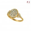 Diamond oval ring