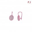 Diamond oval shape earrings