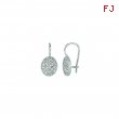 Diamond oval shape earrings