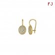 Diamond oval shape earrings