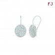 Diamond oval shape earrings