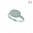Diamond oval shape ring