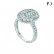 Diamond oval shape ring