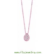 Diamond pear necklace