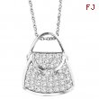 Diamond Purse Pendant Necklace