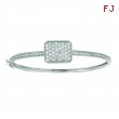 Diamond rectangular bangle