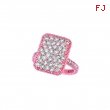 Diamond rectangular shape ring