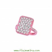 Diamond rectangular shape ring