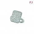 Diamond rectangular shape ring