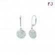 Diamond round earrings