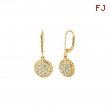 Diamond round earrings