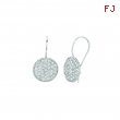 Diamond round earrings