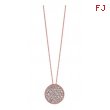 Diamond round necklace