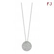 Diamond round necklace