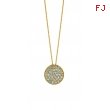 Diamond round necklace