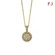 Diamond round necklace