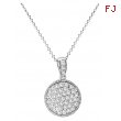 Diamond round necklace