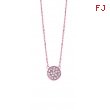 Diamond round necklace