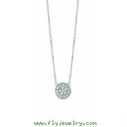 Diamond round necklace