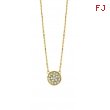 Diamond round necklace