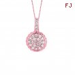 Diamond round necklace