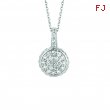 Diamond round necklace