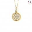 Diamond round necklace