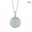 Diamond round necklace