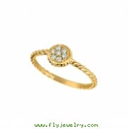 Diamond round ring