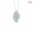Diamond shell necklace