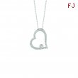 Diamond small heart necklace