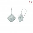 Diamond square earrings