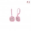 Diamond square earrings