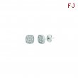 Diamond square earrings