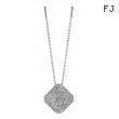 Diamond square necklace