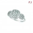 Diamond square& round shape ring