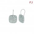 Diamond square shape earrings