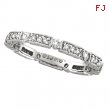 Diamond Stack Ring Band 14K White Gold