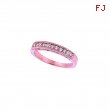 Diamond Stackable Ring, 14K Pink Gold Band