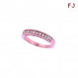 Diamond Stackable Ring, 14K Pink Gold Band