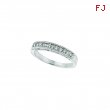 Diamond Stackable Ring, 14K White Gold Band