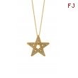 Diamond star necklace