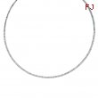 Diamond Tennis Necklace, 14K White Gold