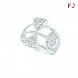 Diamond triangle & round ring