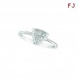 Diamond triangle ring