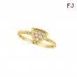 Diamond triangle ring