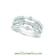 Diamond triangle ring