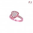 Diamond triangular shape ring