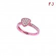 Diamond triangular shape ring