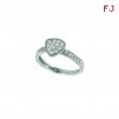 Diamond triangular shape ring